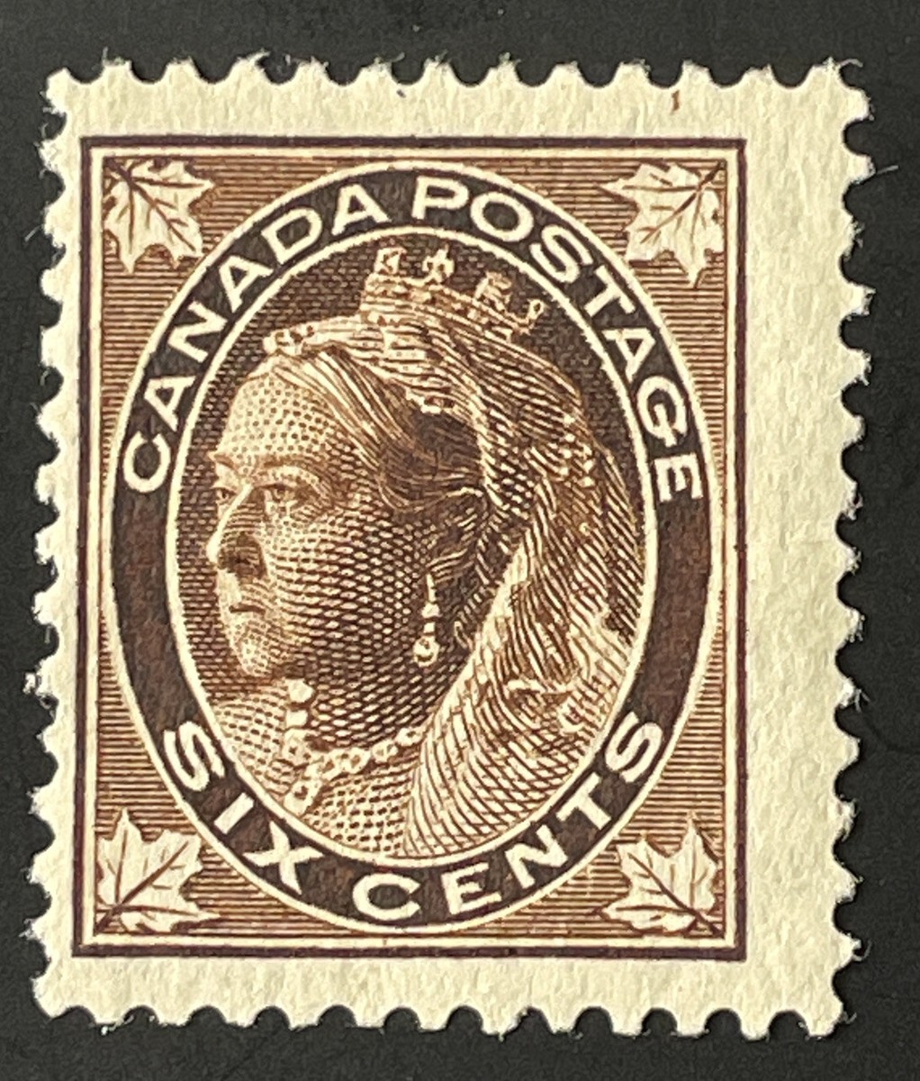 Canada Stamp; #71 1897 Queen Victoria Maple Leaf 6c Stamp Mint