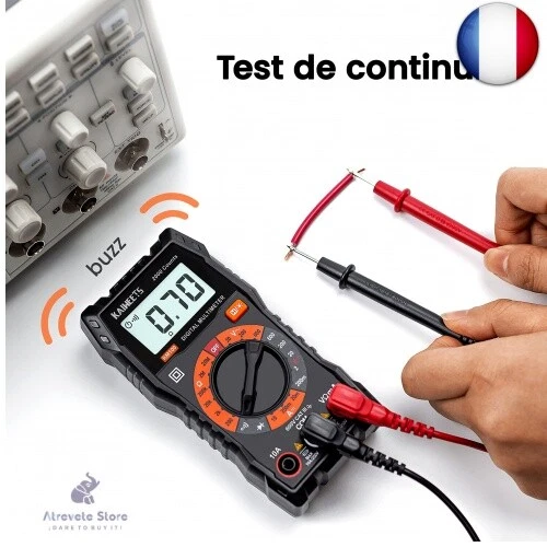 Multimètre Numérique KAIWEETS, Multimètre Digital, Voltmètre Multifonctions 200 - Photo 3/13