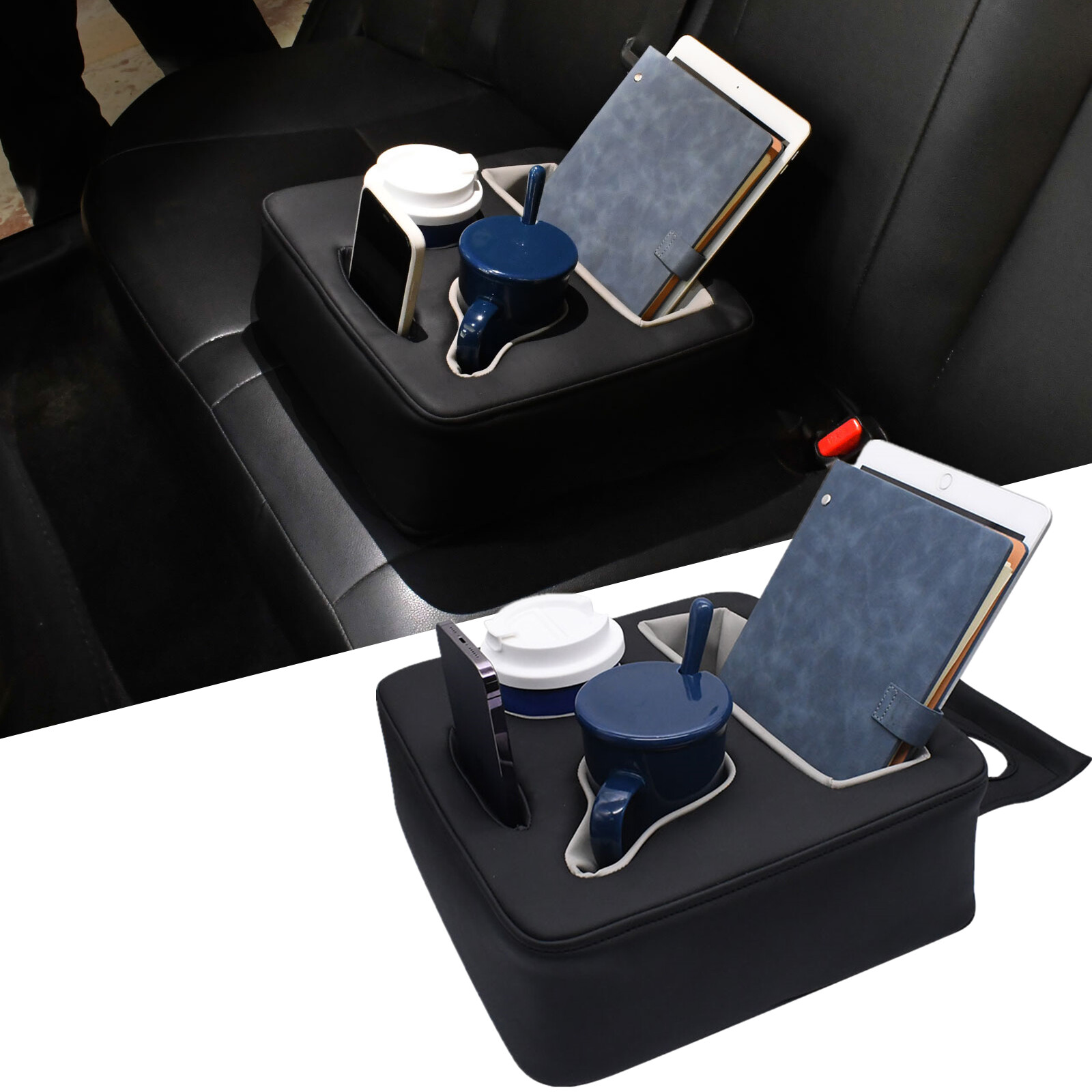 40OZ For Honda Rear Seat Drink Phone Cup Holder Storage Organizer Accessories