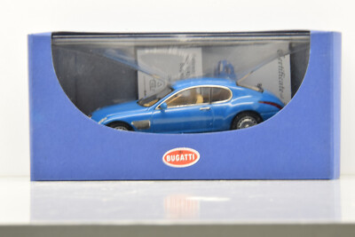 Bugatti EB 118 Autoart 1/43 – Miniature Bleue Paris 1998, état Neuf En Boîte