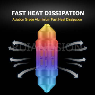 Pack De 2 Ampoules LED Festoon 31mm 24V Blanc - Pour éclairage Intérieur Camion, Dôme, Plaque - 16 SMD 3014, 6000K, 100lm - Garantie 1 An