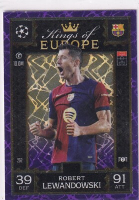 Topps Match Attax CL Extra 24/25 No. 252 Robert Lewandowski Kings