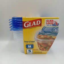 Gladware Soup & Salad Food Storage..... Containers for Everyday Use 5 Pack....CP