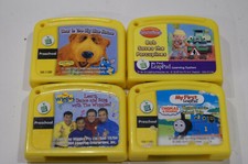 LOT OF 4 Cartridges LeapFrog My First LeapPad Thomas Tank Wiggles Bob Blue