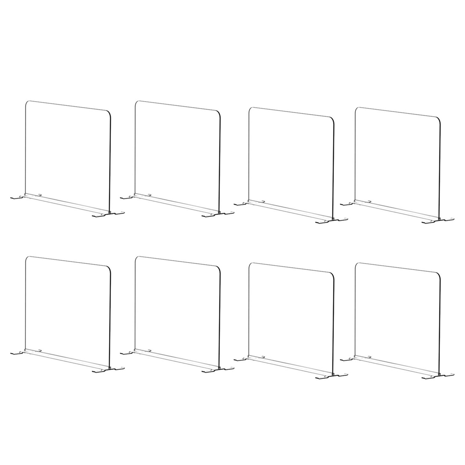 Space-Saving Transparent Closet Dividers Easy to Install
