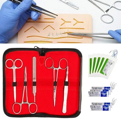 Practice Kit for Medical and Vet Students - Reusable Skin Simulation Silicon Pad