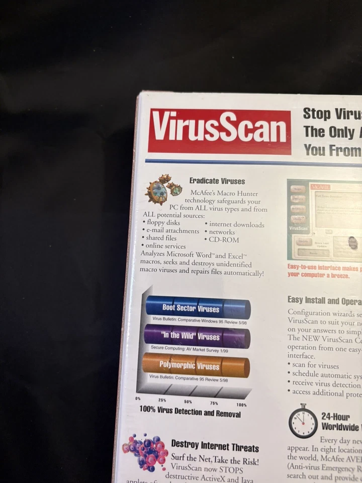Vintage 90s Tech - VIRUS SCAN Anti-Virus Scan Software Windows 95 98 - Image 4 of 4