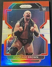 2022 Panini Prizm WWE Wrestling Rampage Brown Red White Blue Parallel #109