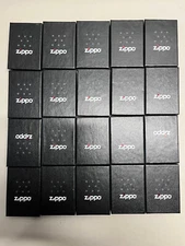 LOT OF 20 SET  ARMOR ZIPPO LIGHTER EMPTY BOX WITH WARRANTY, BOX ONLY