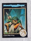 AD&D Gold Border Trading Card Lizard Man King #59 Dungeons & Dragons 1991 NM