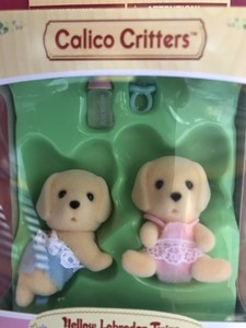 calico critters yellow labrador twins