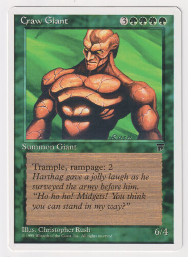 Craw Giant Proof LP Chronicles Artist Christopher Rush 1995 MTG Magic AP Vintage
