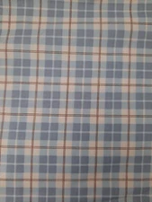 Lily & Will Revisted Bunny Hill Fabrics Moda #2806 Blue & Brown Plaid 45"x100"