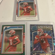 2024 Donruss Football Rated Rookie Retro Xavier Worthy #14 ,398 green , 398