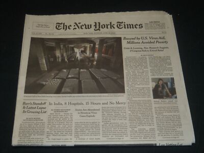 2020 JUNE 22 NEW YORK TIMES -BUOYED BY U. S. VIRUS AID, MILLIONS AVOIDED POVERTY