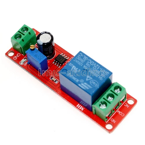 DC 12V Delay Relay Shield NE555 Timer Switch Module 0 to 10 Second Adjustable
