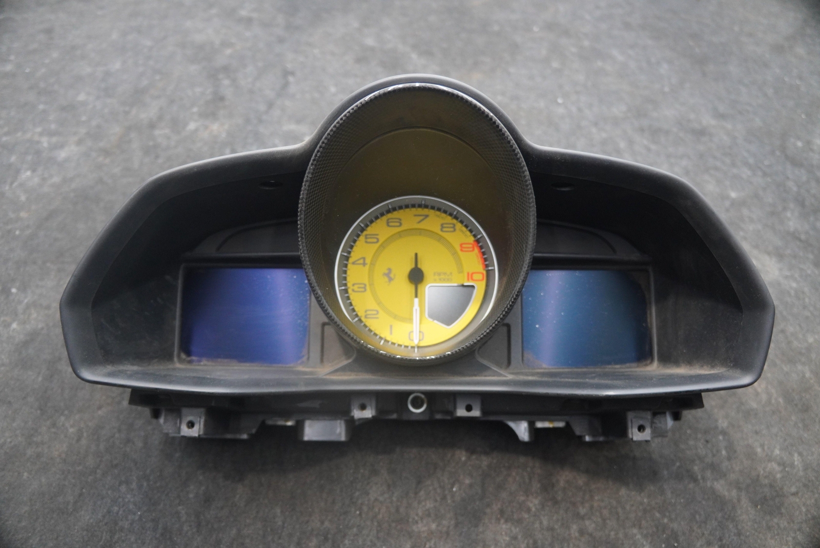 Speedometer Cluster Carbon Yellow Face OEM 273677 Ferrari 458 Italia Spider 15