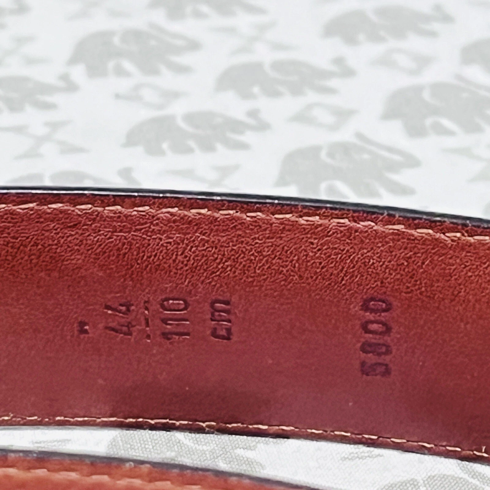 Cintura abito vintage Coach da uomo 44" 110 cm marrone mogano pelle ottone fibbia classica