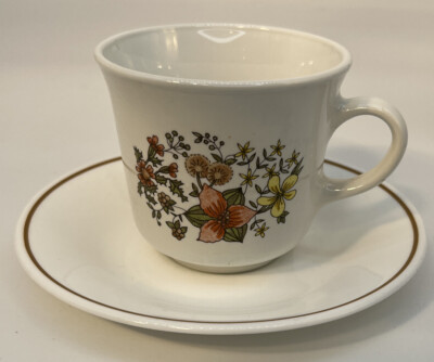 Vintage Corelle INDIAN SUMMER CUPS SAUCERS Mugs CORNING Dishes  Replacement