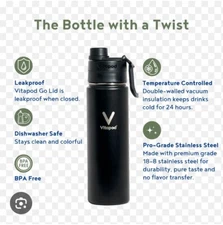 vitapod 22 ounce bottles white or black (please specify color by contact)
