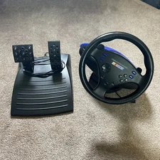 NASCAR Pro Victory RF Thrustmaster For PS2 And PS1 Steering Wheel And Pedal Only