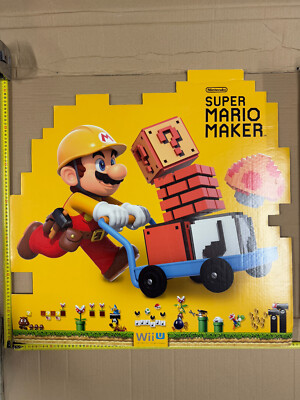 Super Mario Maker Karton Aufsteller Reklame Stand 76x 73 cm RAR Merchandise
