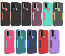 Tempered Glass / Tough Hybrid Phone Cover Case For Motorola Moto G Go XT2163-7