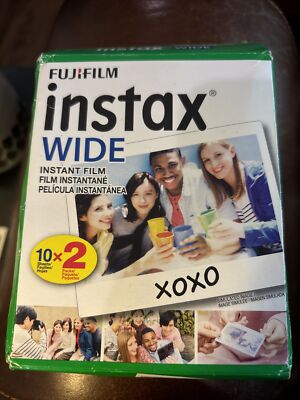 Fujifilm - INSTAX WIDE Instant Film Twin Pack - White