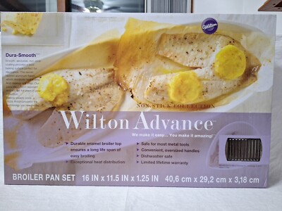 Wilton Non-Stick Collection Broiler Pan Set 16 x 11.5 inch Pan New in Box