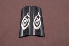 KSD Brand Colt 1911 FIT Model Compatible Black Acrylic Grips