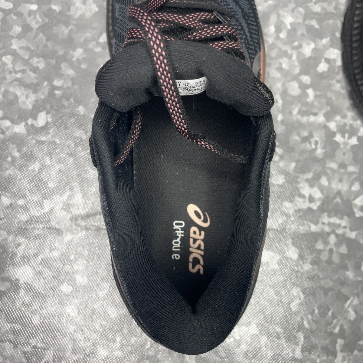 Asics Gel Jadeite Ladies Running Shoes - Black Rose Gold Flyte