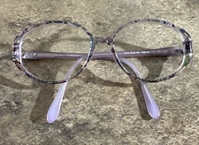 Tres Jolie Marchon 182 500 Purple Floral Eyeglasses Frame 54-15-135-41mm G11