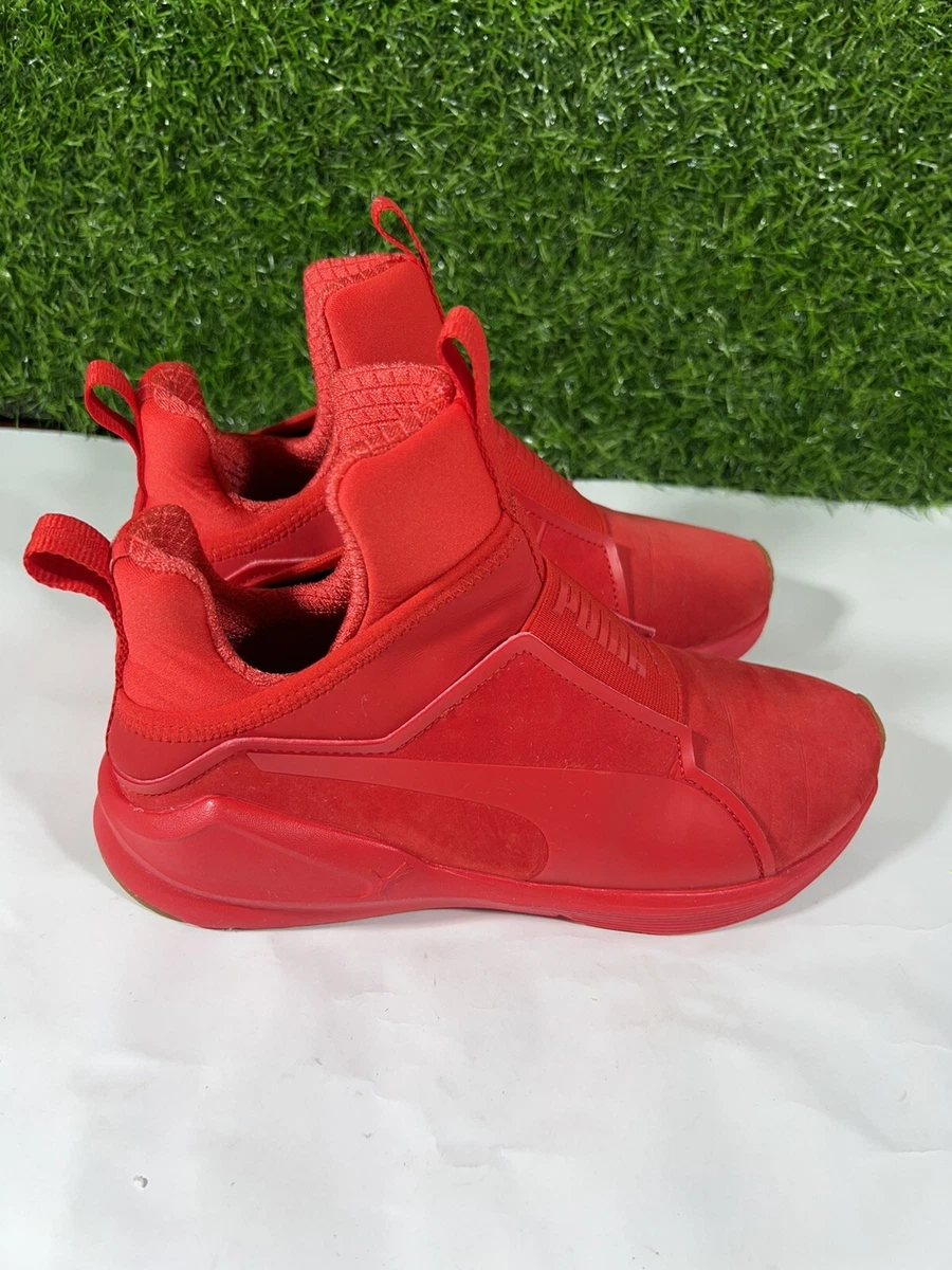 Puma shoes womens red sale
