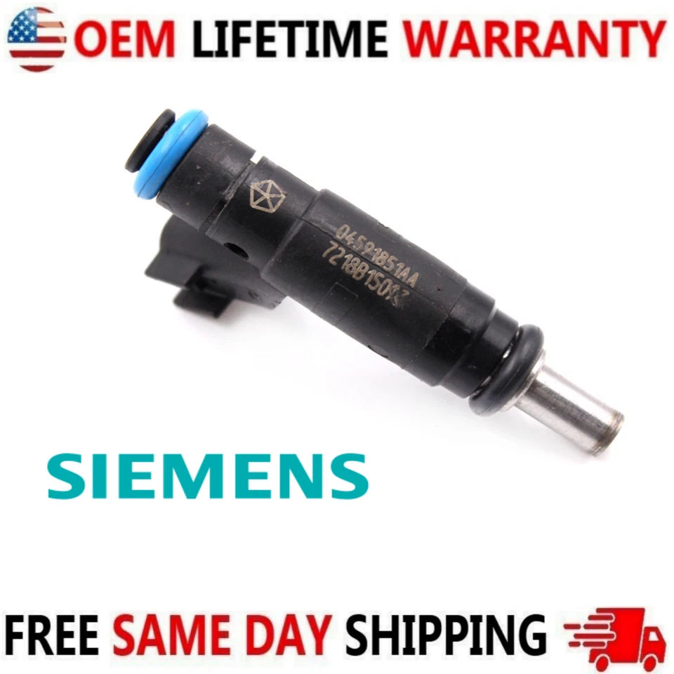 Nuevos inyectores de combustible originales Siemens 8x aptos para Dodge Durango 2008, 2009 4,7 L V8 Foto 4 de 4