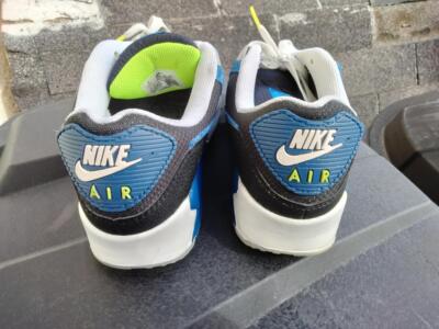 Nike Air Max 90 Black Atlantic Blue White Men display picture 3