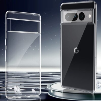 Durable Environmental Silicone Soft Slim TPU Case Skin fit Google Pixel 7 Pro