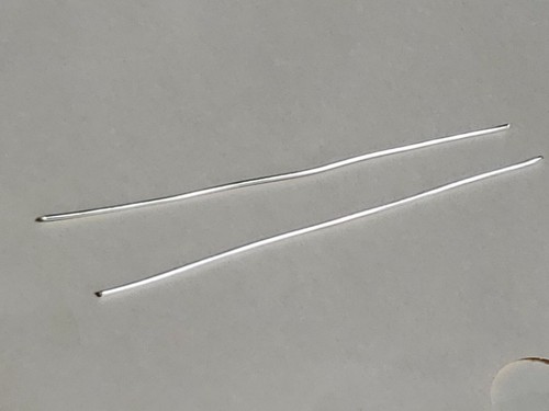 99.99% Pure Silver Wire Rods, (2) 6" 12 Gauge For making Colloidal Silver - Afbeelding 1 van 2