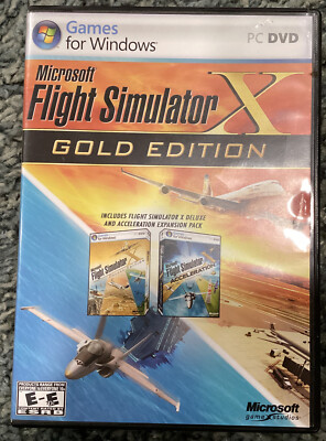 Microsoft Flight Simulator X: Gold Edition (PC: Windows, 2008) Complete!