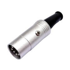 5 Pin Din Male Solder Connector Heavy Duty Cable Lead Cable