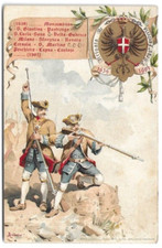 CARTOLINA MILITARE ,2° REGGIMENTO FANTERIA - BRIGATA RE  non viaggiata