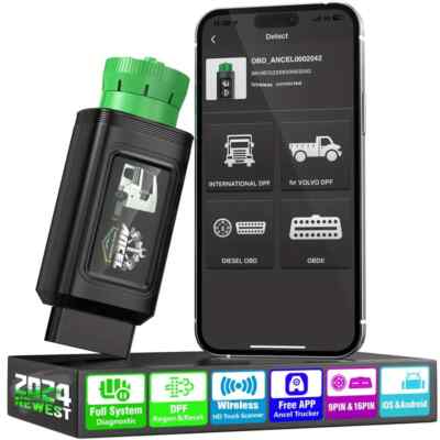 HD120 Heavy-Duty Truck Scanner All System Diesel Scan Tool with DPF Forced Regen