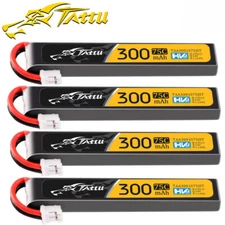 4X Tattu 300mAh 75C 3.8V 1S Lipo Battery JST-PHR For FPV RC Helicopter Airplane
