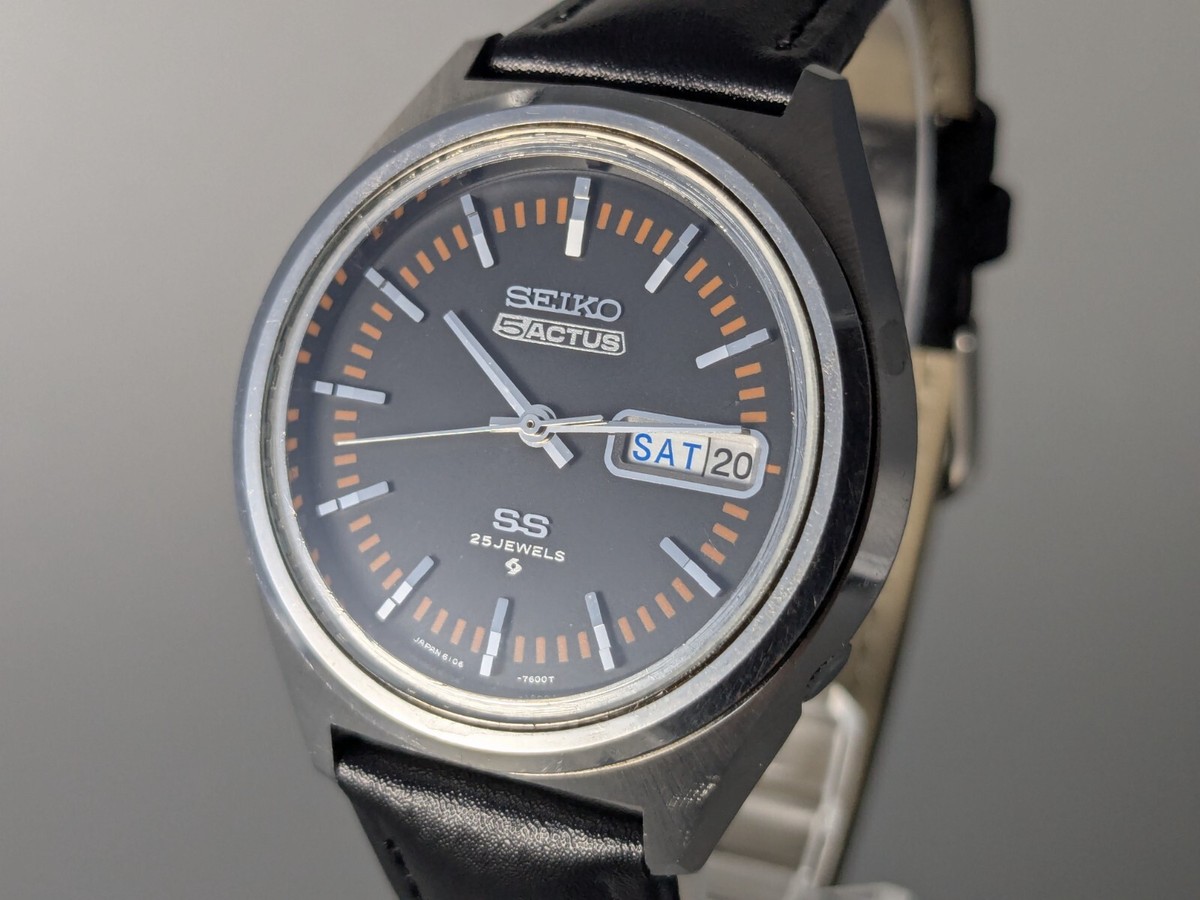 1971 vintage Seiko 6106-7490 SEIKO 5 5ACTUS SS 25 Jewels good