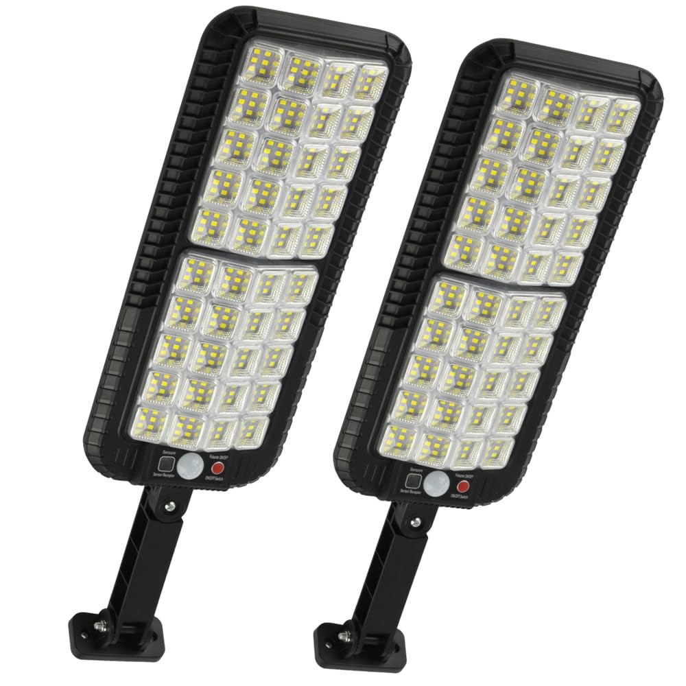Lampione Solare Sicurezza 300W con Sensore Movimento IP65 Esterno