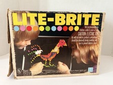 LITE BRITE Hasbro Toy Light Bright w/ 1985 My Little Pony Vintage No Pegs