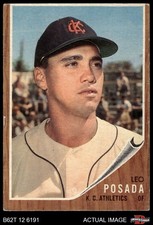1962 Topps #168 Leo Posada Normal Tint Athletics COMMON VARIATION 1.5 - FAIR