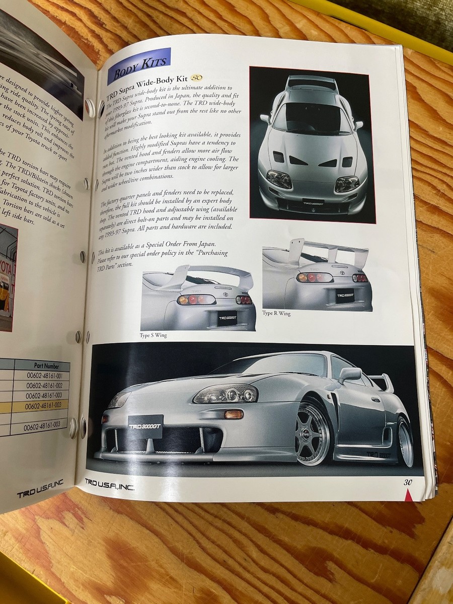 TRD Toyota Racing Development 1998 Sport Parts Catalog | eBay