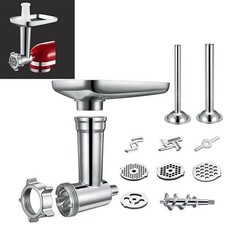 Food Meat Grinder Attachment for KitchenAid Stand Mixers with Sausage Stuffer UK