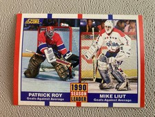 1990-91 Score - Season Leader Patrick Roy, Mike Liut #354