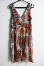 Principles Petite Womens Chiffon Fit Flare Boho Dress - Size 14 (m2)